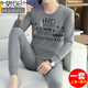 
Modal men's pure cotton thermal underwear winter base cotton sweater middle-aged and young men's large-size cotton autumn clothes and autumn pants set W826 round neck XL suitable for 120-140Jin [Jin equals 0.5 kg]