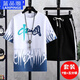 Traje de camiseta de manga corta de verano Lanpinge para hombres de 12 a 19 años tendencia a la moda de los niños y adolescentes de la moda de la escuela secundaria y la escuela secundaria.