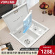 Kezhitu custom Wep bar balcony invisible small sink cup washer single dish basin western kitchen middle island counter mini handbasin 4839B damping cup washer sink
