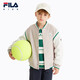 Fila Feihu Technology Fila Children's Jacket 2025 Spring New Men's and Big Children's Jacket Sportswear Shoal Middle Khaki-DK 150