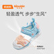 Kenopo Kleinkindschuhe Kindersandalen 1-3-5 Jahre alte Jungen und Mädchen Sandalen nicht rutschfeste Sohle funktionelle Schuhe GY1339 ICE Blue/Milchschaum/Pink 21 130 mm geeignet für Fußlänge 130-135 mm