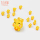 Chuxiao Gold Pendant Twelve Zodiac Signs Gold Pendant Pure Gold Pure Gold Zodiac Year Rabbit Girl 999 Little Tiger Necklace Gift Gold Zodiac Ox Pendant About 1 Gram Free Certificate