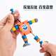 Crazy God Children's Wooden Variety Robot Deformation Early Education Wooden Building Blocks Kindergarten Educational Toys Intelligence Development Brain Green Robot