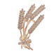 QUAMER Gold Store New Fashion Brooch Men's Trendy Girls Couple Suit Brooch Corsage Accessories Autumn and Winter Golden Wheat Ears 3036