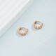 Tanhai 18K Rose Gold Ear Bone Ring K Gold Earrings Earrings Mini Small Earrings Smooth Roller Ball Fashion 18K Rose Gold Single 6MM