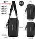 Jiaojing crossbody mobile phone bag for women multi-function new running arm bag for men waterproof sports wrist bag for men black strap + carabiner + arm strap