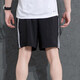 阿迪达斯（adidas）男裤短裤夏季运动裤快干篮球训练舒适透气休闲裤冰丝裤五分裤 IC1484/三条纹/速干 L