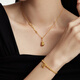 Chow Tai Fook ping Una cadena de collar de colgante de oro de calabaza Xile (tarifa de trabajo de 720) 45 cm alrededor de 8.95g EOF1477