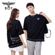 BOY LONDON【夜光logo】春夏情侣款字母夜光印花潮牌休闲短袖T恤N01908 黑色 L （码数偏大，建议选小1码）