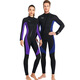 DIVE&SAIL long-sleeved one-piece wetsuit 3MM wet suit for men and women, couple surfing suit, warm and cold-proof snorkeling winter swimsuit, wet suit, men's black M