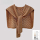 
Yu Zhaolin Internet celebrity shawl summer women's outer wear air-conditioned room shoulder-mounted shoulder-pad vest versatile knitted hollow scarf fashionable and versatile apricot color