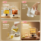 LOCK&LOCK all-glass health kettle electric kettle split boiling teapot small flower teapot constant temperature heating insulation mini teapot 1L stewing style - including tea leakage 1L