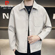 Pierre Cardin Jacke Herren Frühlings- und Herbstkoreanische Jacke Herren- und junge Revers Casual Tops Herren Khaki xl