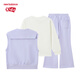 New Balance NB Kinderkleidung Mädchen 25 Jahre Frühling und Herbst Neue T-Shirt-Weste Hose Set ND2PF14122 [NEIN] Hellpurple 150
