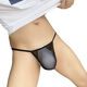 Chixia Herren transparent sexy Unterwäsche, atmungsaktive sexy Hose, sexy ohne Spuren, T-Store voll transparent, schwarz + rot + Leopardendruck 3 Teile, One Size 110-170