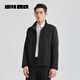 Lilang cupro business jacket men's jacket 25 spring stand collar commuter executive jacket black XL175/92A