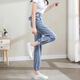 Jeans Yinsu Tiansi pour femmes pour l'été mince hauteur taille droite Nouvelle glace d'été Silk Nine Points Harun Pants 897m Marque de commerce S