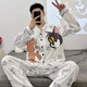 Wei Jie pajamas for boys and boys in 2025 spring and autumn new long-sleeved animation for men, large-size teenagers can wear outside [9923] L 4L [Suggested 195-218 Jin [Jin equals 0.5 kg]]