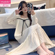 莫代尔睡裙女款春秋冬季连衣裙长袖睡衣夏天2025新款女士可爱卡通家居服 SSM-16857 M 【75-100斤】