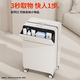 
DTA suitcase trolley case for women with open lid multifunctional wide trolley suitcase password box for men burgundy 20 inches