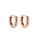 Tanhai 18K Rose Gold Ear Bone Ring K Gold Earrings Earrings Mini Small Earrings Smooth Roller Ball Fashion 18K Rose Gold Single 6MM