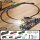 Retro Steam Train Toy with Track Simulation Stationnement de rail à grande vitesse