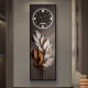 Xiaoxiao Painting Zhong Family Daye Dayuan Entrance Decoration Drawing Clock Wall Clock Living and Dial Light Dial Corridor Wall Light Hanging DQ6198 [Dial No Light Style] 35 inches [30*90cm]