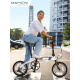 Dahang (Dahon) Mini Ultra Light 9 Velocidad Variable Plegable Bicicleta Estudiante Men y mujeres Adultos Bicicletas PAA693 Cloud de aire (blanco) 16 pulgadas