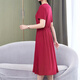 Dengsentu Guangzhou 13-ruhige High-End-Frauenkleid mit mittleren Altersdämmen in der Kurzärärmelen-Farbe mittleren Alters von Frauen in der Kurzärmer 683 bis 3 Farben XL 100jin [Jin entspricht 0,5 kg]