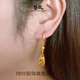 YRYE Old Phoenix Gold Store Model Imitation 999 Real Gold Earrings Women's Imitation Gold Jewelry Drop Shape Earrings as a Gift for My Wife Earrings That Will Not Fade