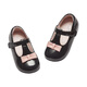 DAVE&BELLA Girls' Leather Shoes Princess Style Children's Performance Shoes Spring New Children's Casual Shoes Female Baby Toddler Shoes Black Spot 21