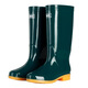 Huili Shanghai Huili Regenschuhe Frauen hohe Röhrchen Regenstiefel Anti-Schlupf-Rindfleisch Sehne Sohle Wehen Schutz bunte Wasserschuhe Wasserstiefel 813 Dunkelgrüne Mittelröhre 36