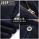 Jeep Spirit Jeep Denim Arbeitshose für Männer mehrfacher Frühling und Herbst Neue Hochtätigkeit mittleren Alters lose amerikanische Freizeithosen 9921 Schwarz 34