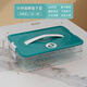 Ye Yu frozen dumpling multi-layer storage box for home dumpling tray quick-frozen preservation box, supermarket quality PP material - time lock fresh dark green, one layer with zero cover丨holds 10 dumplings丨no lid version