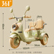
361 degree children's electric motorcycle can be seated for excavator, male and female children driving toys, early education music gifts can be remotely controlled. Morandi Green丨Remote control version-two-seater dual-drive/early education