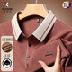 Woodpecker (TUCANO) men's long-sleeved T-shirt 2025 spring and autumn new style business casual loose lapel base POLO shirt top 16823 light green M 165 [Suggested 95-120Jin [Jin equals 0.5 kg]]