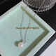 Yage 925 silver Princess Australian white pearl pendant for women with diamonds Princess Diana pearl clavicle chain pendant French light luxury fashion 12mm cold light Australian white temperament goddess