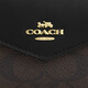 
CoaCH Outlet Women's Classic Logo Flip Card Bag IM/Walnut/Black