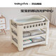 Babyviva Baby Windel Tabelle Baby Touch Care Table Windelwechsel können verwendet werden, um Neugeborene Badekrippe Windel Tisch + Pad + 6 Speicherboxen + 3 Hangboxen zu bewegen