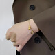 Library chooses 18K rose gold lucky gourd bracelet for women summer 2023 new golden good luck gold bracelet 18K gold gourd bracelet