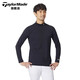 
Taylormade TaylorMay Golf Clothing Men's 2025 New Spring and Autumn Windproof Warm Golf Top Long Sleeve Base Shirt M13118 White M