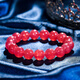 Eternal symbol light luxury brand collection-grade natural crystal bracelet rhodochrosite Argentinian ice rhodolite bracelet for women gift stone of love rhodolite-6mm