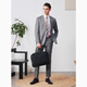 Por creaciones Cypress Pure Wool Suit Jacket for Men High-End Slim Business Single West Commuting Professe Formal Suit informal Gray 44