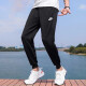 耐克（NIKE）运动套装男装2025春季健身跑步透气POLO短袖休闲T恤针织长裤2件套 FN3895-010+FQ4331-010 L