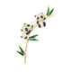 WOUG Bamboo Peace Cute Panda Brooch Bamboo Women's National Style Design Exquisite Suit Corsage Gold