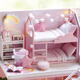 Jugar a la casa TOMA COCENIENCIA Tienda de la niña para niños Princesa Regalo de cumpleaños Mini Mini Simulación Simulación Villa Baby Time + Light + Hool Glue + Cover