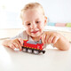 Hape Locomotive Toy Children's Track Tren 1-3-6 años Hombres y mujeres Regalo para bebés E3874 Tren de almacenamiento de energía electromagnética