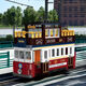 ZHE GAO -Bausteine retro nostalgische Hongkong Doppeldecker Bus Ding Ding Car Model Model Männer und Frauen Versammlung Spielzeug Geburtstagsgeschenk 12 antike Straßenbahn 897 Partikel Geschenkbox + Teilentfernung