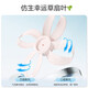 Midea National Subsidy Clover Sleeping Electric Fan Floor Fan Level 1 Energy Efficiency Light Sound Desktop Vertical Household Energy-Saving Fan Intelligent Fan DC Frequency Conversion Timing Remote Control Fan Offline Voice Frequency Conversion Energy Saving Antibacterial Noise Reduction Clover 35TLY
