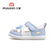 Shepherd Boy Baby Toddler Chaussures pour garçons 2025 Été Nouveaux chaussures pour enfants pour filles Sands Sandales Sandales Hollow Baby Chaussures Sky Bleu 16 chaussures à l'intérieur de la longueur 12,5 cm
